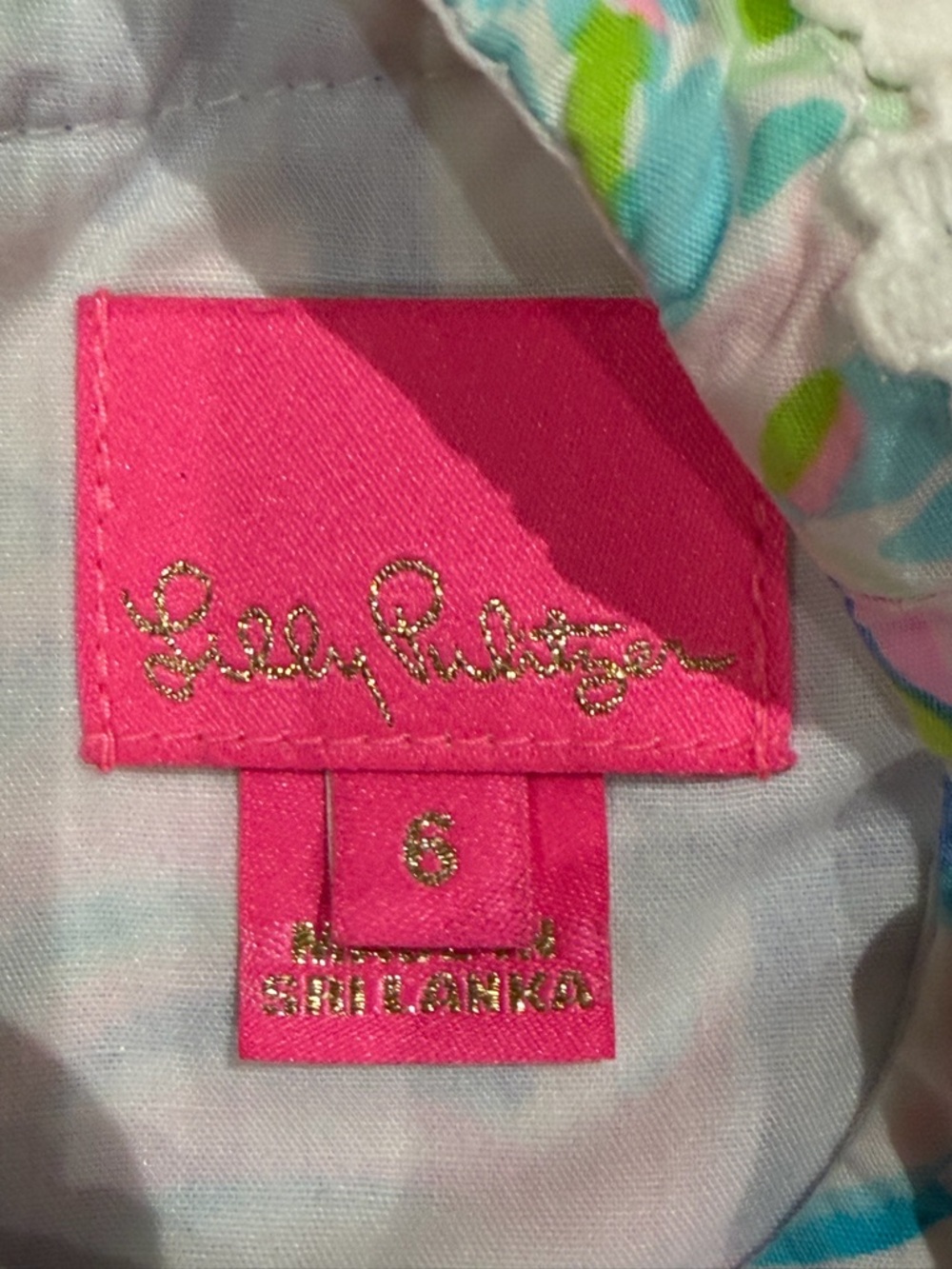Lilly Pulitzer Pink Label with Gold Script - Picture 3 of 4